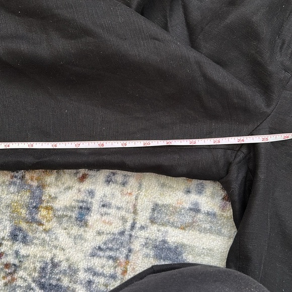 Aritzia Black Wide-Leg Trousers effortless linen - Picture 10 of 10